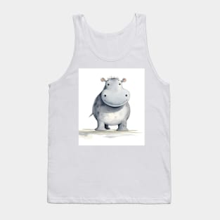 Cute Baby Hippo Tank Top